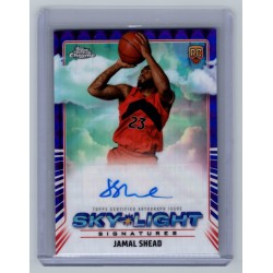 2024-25 Topps Chrome Breakers Delight Jamal Shead #SLS-JSH RC Sky-Light Signatures Purple Geometric Refractor - (1:4 breaker) Toronto Raptors
