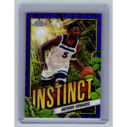 2024-25 Topps Chrome Breakers Delight Anthony Edwards #INS-7 Instinct Purple Geometric Refractor - (1:8 breaker) Minnesota Timberwolves