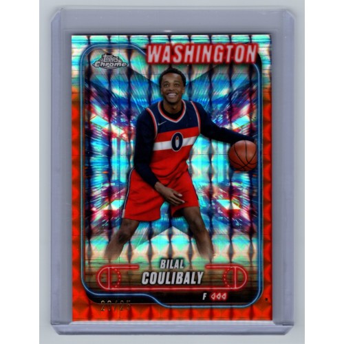 2024-25 Topps Chrome Breakers Delight Bilal Coulibaly #11 Orange Geometric Refractor - (1:5 breaker) /25 Washington Wizards 2024-25 Topps Chrome Breakers Delight Bilal Coulibaly #11 Orange Geometric Refractor - (1:5 breaker) /25 Washington Wizards
