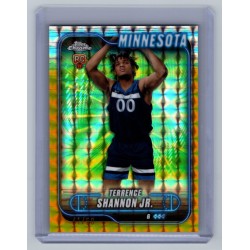 2024-25 Topps Chrome Breakers Delight Terrence Shannon Jr. #105 RC Gold Geometric Refractor - (1:3 breaker) /50 Minnesota Timberwolves
