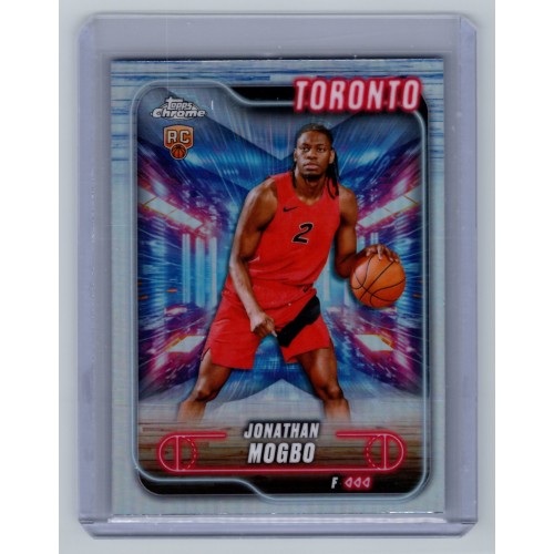 2024-25 Topps Chrome Breakers Delight Jonathan Mogbo #194 RC Refractor - (1:2 hobby, 4:1 breaker: 1:8 value, 1:7 mega) Toronto Raptors