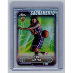 2024-25 Topps Chrome Breakers Delight Devin Carter #134 RC Refractor - (1:2 hobby, 4:1 breaker: 1:8 value, 1:7 mega) Sacramento Kings