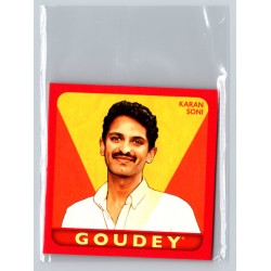 2025 Upper Deck Goodwin Champions Karan Soni #G-42 Goudey Red Parallel Actor /1933 Random Inserts in Hobby and e-Pack 2025 Upper Deck Goodwin Champions Karan Soni #G-42 Goudey Red Parallel Actor /1933 Random Inserts in Hobby and e-Pack