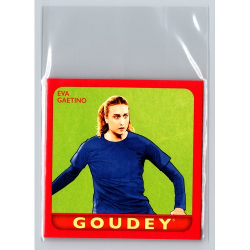 2025 Upper Deck Goodwin Champions Eva Gaetino #G-36 Goudey Red Parallel Rookie Soccer - Womens /1933 Random Inserts in Hobby and e-Pack 2025 Upper Deck Goodwin Champions Eva Gaetino #G-36 Goudey Red Parallel Rookie Soccer - Womens /1933 Random Inserts in Hobby and e-Pack