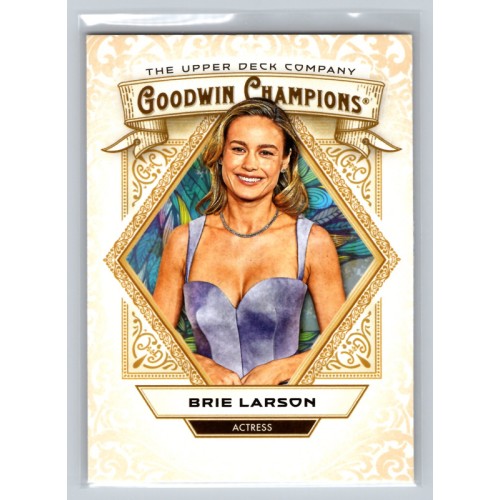 2025 Upper Deck Goodwin Champions Brie Larson #7 Base Set Actor