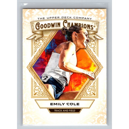 2025 Upper Deck Goodwin Champions Emily Cole #54 Base Set Prospect Track and Field