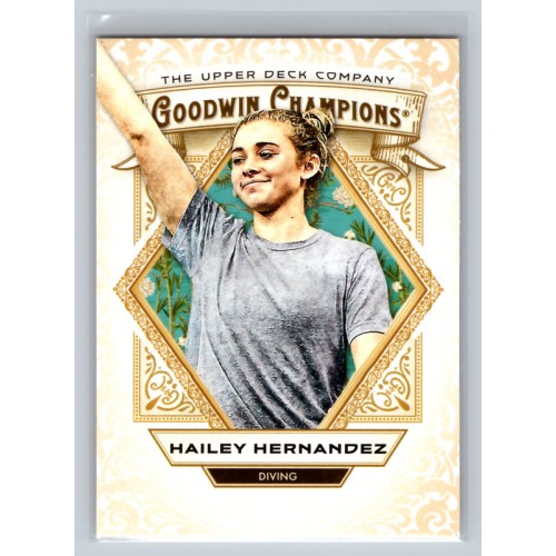 2025 Upper Deck Goodwin Champions Hailey Hernandez #66 Base Set Rookie Diving