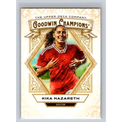 2025 Upper Deck Goodwin Champions Kika Nazareth #36 Base Set Rookie Soccer - Womens