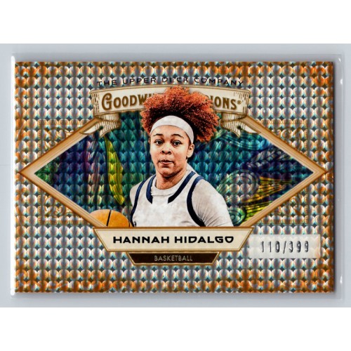 2025 Upper Deck Goodwin Champions Hannah Hidalgo #87 Orange Dots Parallel - Horizontal Prospect Basketball - Womens /399 Random Inserts in Hobby and e-Pack 2025 Upper Deck Goodwin Champions Hannah Hidalgo #87 Orange Dots Parallel - Horizontal Prospect Basketball - Womens /399 Random Inserts in Hobby and e-Pack