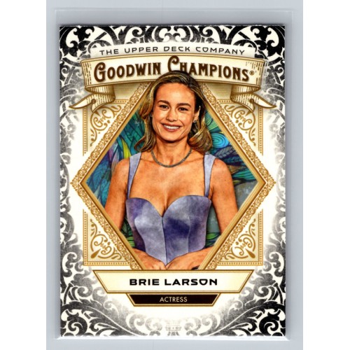 2025 Upper Deck Goodwin Champions Brie Larson #7 Glossy Black Parallel Actor 1:2 Hobby, 1:2 e-Pack