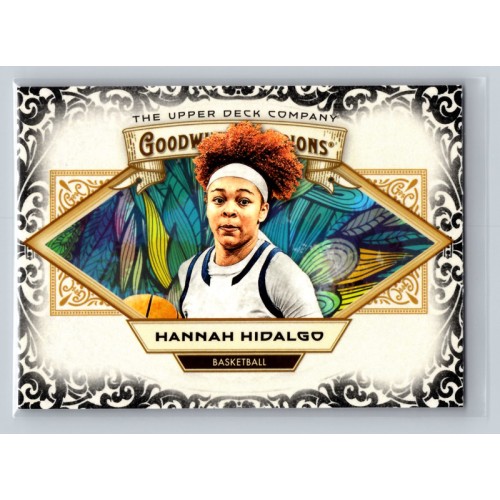 2025 Upper Deck Goodwin Champions Hannah Hidalgo #87 Glossy Black Parallel - Horizontal Prospect Basketball - Womens 1:2 Hobby, 1:2 e-Pack 2025 Upper Deck Goodwin Champions Hannah Hidalgo #87 Glossy Black Parallel - Horizontal Prospect Basketball - Womens 1:2 Hobby, 1:2 e-Pack