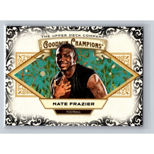 2025 Upper Deck Goodwin Champions Nate Frazier #88 Glossy Black Parallel - Horizontal Prospect Football 1:2 Hobby, 1:2 e-Pack 2025 Upper Deck Goodwin Champions Nate Frazier #88 Glossy Black Parallel - Horizontal Prospect Football 1:2 Hobby, 1:2 e-Pack
