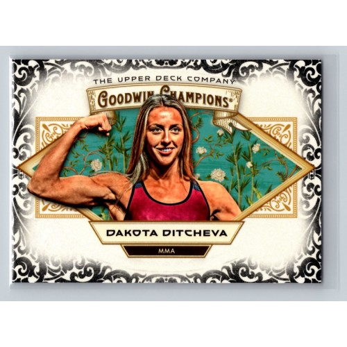 2025 Upper Deck Goodwin Champions Dakota Ditcheva #86 Glossy Black Parallel - Horizontal Rookie MMA - Womens 1:2 Hobby, 1:2 e-Pack