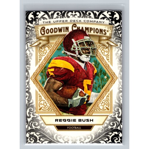 2025 Upper Deck Goodwin Champions Reggie Bush #25 Glossy Black Parallel Football 1:2 Hobby, 1:2 e-Pack