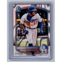 2025 Bowman Emil Morales #BCP-127 Bowman Chrome Prospects Lava #/399 (1:260) Los Angeles Dodgers 2025 Bowman Emil Morales #BCP-127 Bowman Chrome Prospects Lava #/399 (1:260) Los Angeles Dodgers
