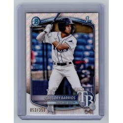 2025 Bowman Gregory Barrios #BCP-7 Bowman Chrome Prospects Wave Refractor #/350 (1:54) Tampa Bay Rays 2025 Bowman Gregory Barrios #BCP-7 Bowman Chrome Prospects Wave Refractor #/350 (1:54) Tampa Bay Rays