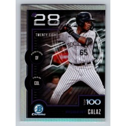 2025 Bowman Robert Calaz #BTP-28 Bowman Scouts' Top 100 Colorado Rockies 2025 Bowman Robert Calaz #BTP-28 Bowman Scouts' Top 100 Colorado Rockies