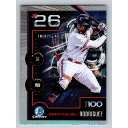2025 Bowman Emmanuel Rodriguez #BTP-26 Bowman Scouts' Top 100 Minnesota Twins 2025 Bowman Emmanuel Rodriguez #BTP-26 Bowman Scouts' Top 100 Minnesota Twins