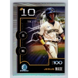 2025 Bowman Jesus Made #BTP-10 Bowman Scouts' Top 100 Milwaukee Brewers 2025 Bowman Jesus Made #BTP-10 Bowman Scouts' Top 100 Milwaukee Brewers
