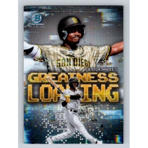 2025 Bowman Leo De Vries #GL-12 Greatness Loading San Diego Padres