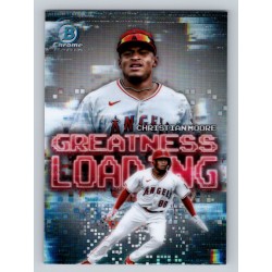 2025 Bowman Christian Moore #GL-19 Greatness Loading Los Angeles Angels 2025 Bowman Christian Moore #GL-19 Greatness Loading Los Angeles Angels