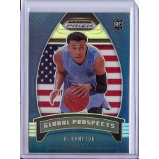 2020-21 Prizm Draft Picks RJ Hampton #99 Global Prospects Prizms Blue /199 International/Denver Nuggets