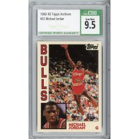 1992-93 Topps Archives Michael Jordan #52 CSG 9.5 Chicago Bulls