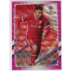 2020-21 TOPPS CHROME UEFA CHAMPIONS LEAGUE ROBERTO FIRMINO #33 PINK X-FRACTOR LIVERPOOL FC